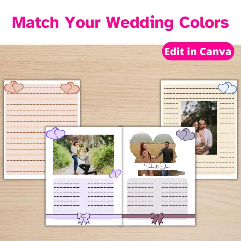 Wedding guestbook photobook personal use 2