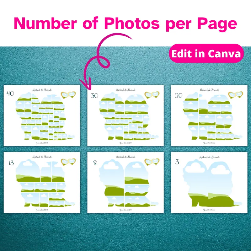 wedding photo collage templates