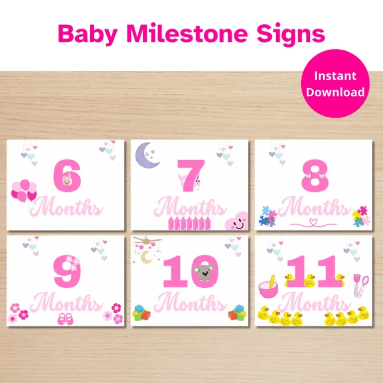 Baby Girl Milestone cards (3)