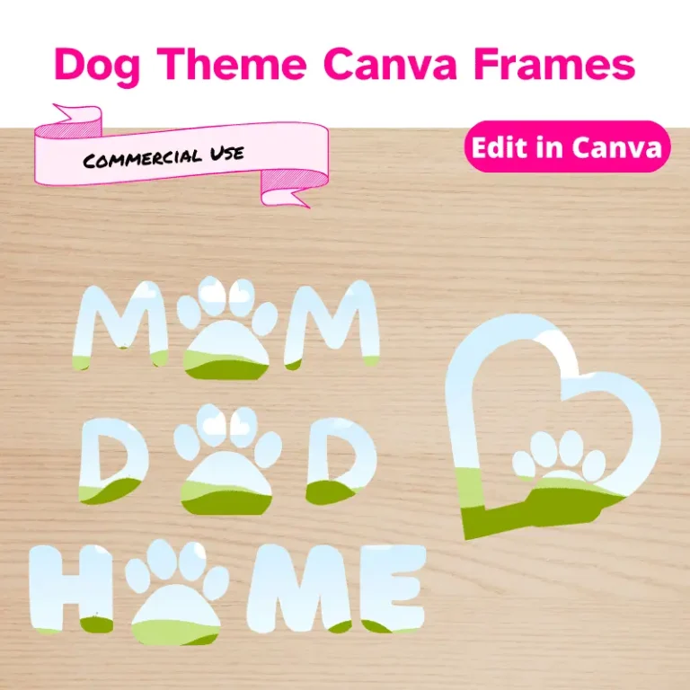 Dog themed Canva Frames (3)