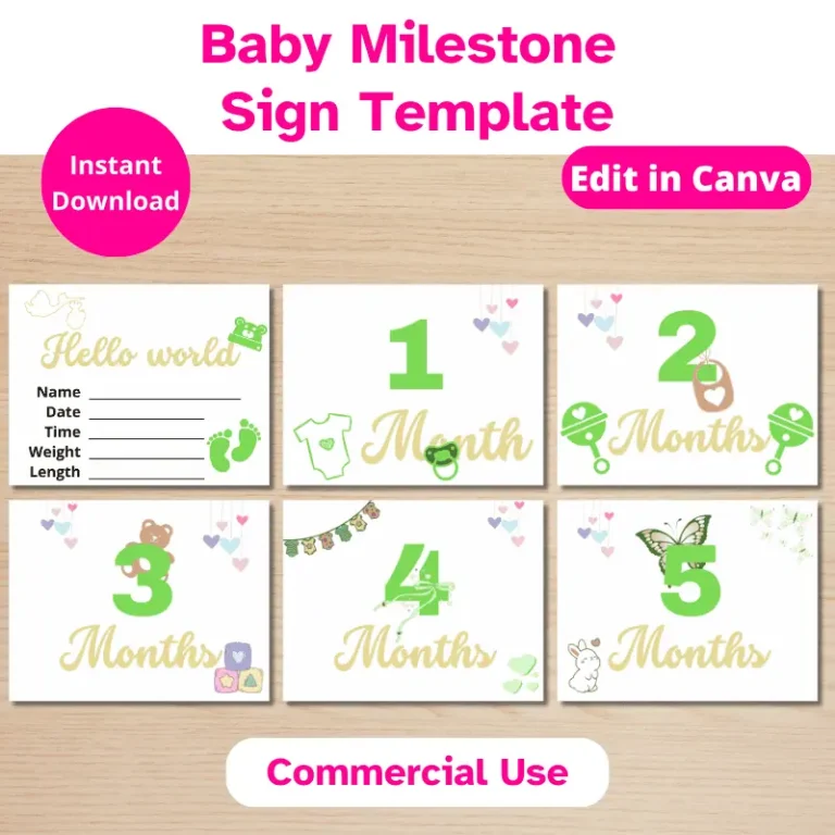 Editable Baby Milestone Cards (2)