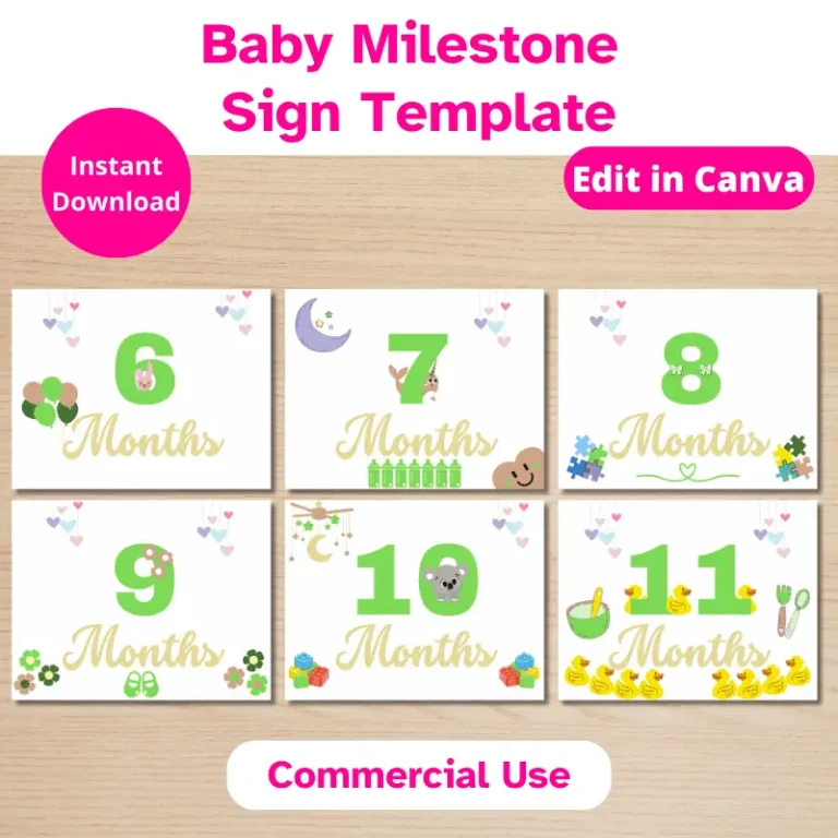 Editable Baby Milestone Cards (3)