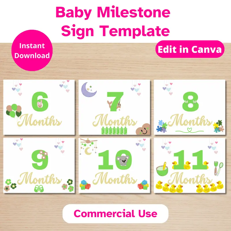 Editable Baby Milestone Cards (3)