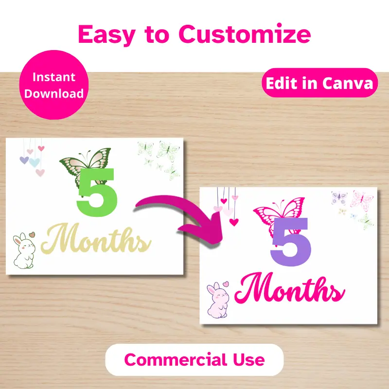 Editable Baby Milestone Cards (4)