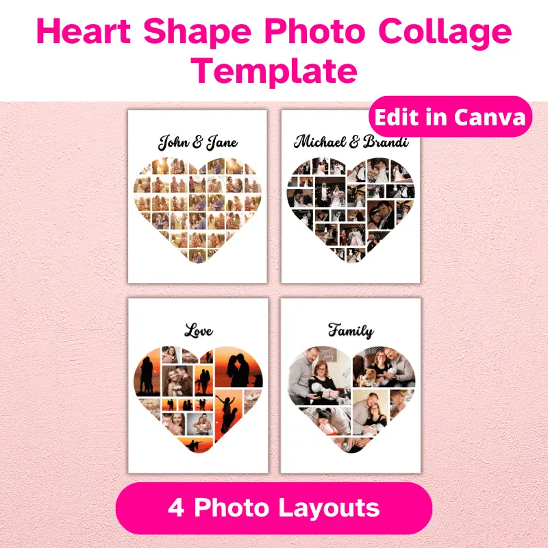 Heart shape photo collage (2)
