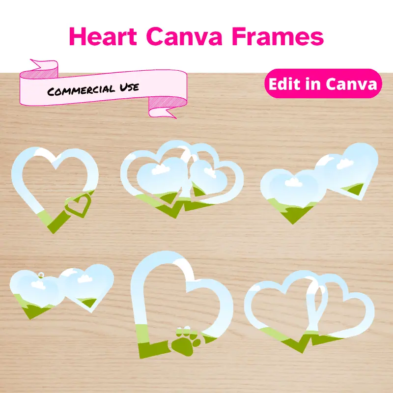 Love-themed canva frames (3)