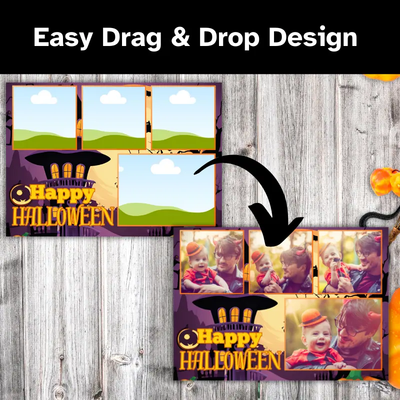 Spooky Greetings Halloween Photo Card (2)