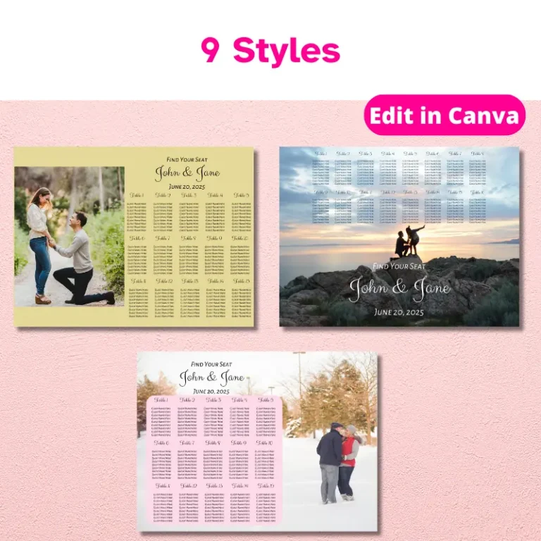 Wedding Seating Chart with Photo (2) (1)