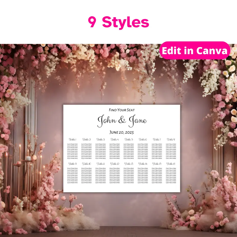 Wedding Seating Chart with Photo (4) (1)