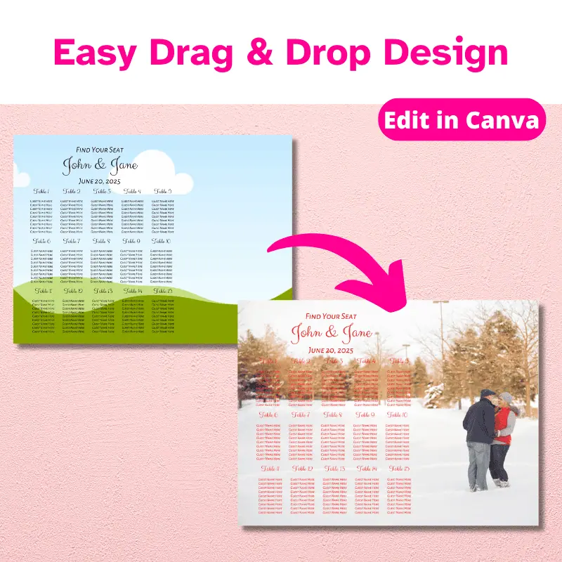 Wedding Seating Chart with Photo (5) (1)