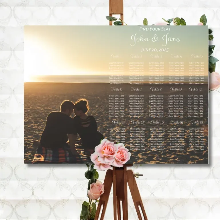 Wedding Seating Chart with Photo (6) (1)