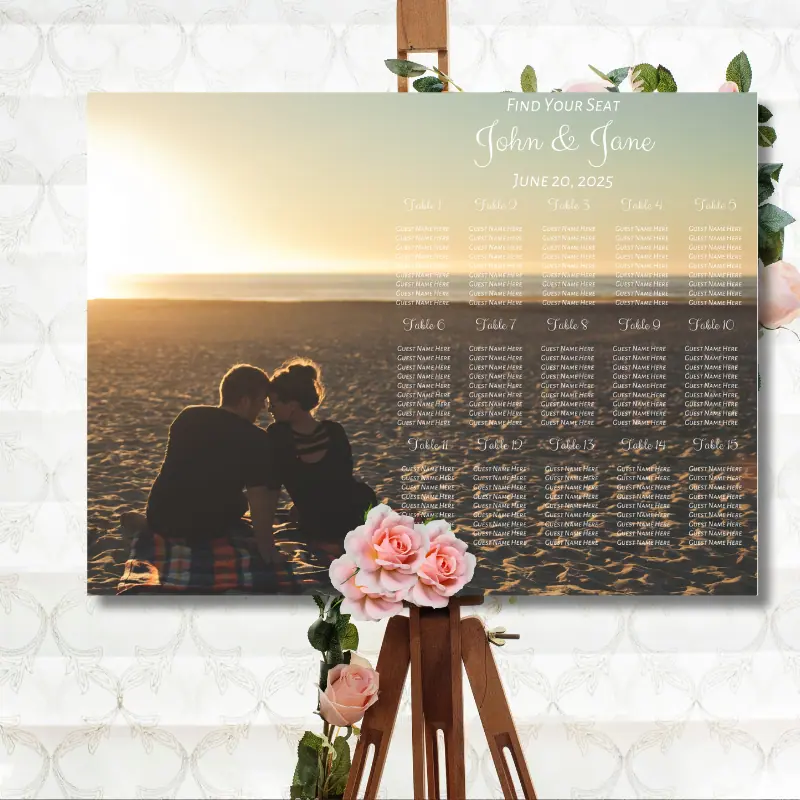 Wedding Seating Chart with Photo (6) (1)