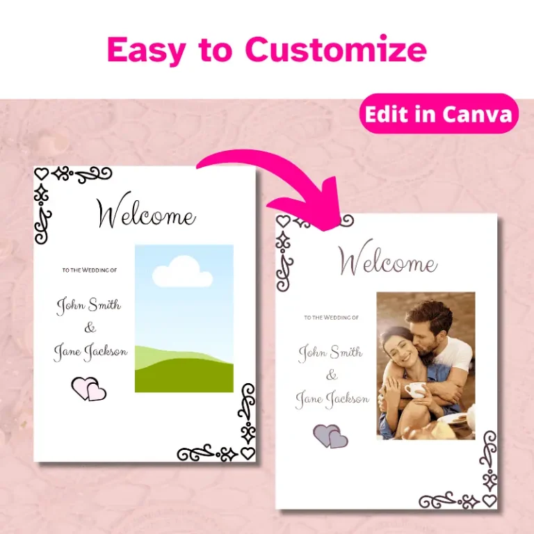 Wedding sign template bundle (8)