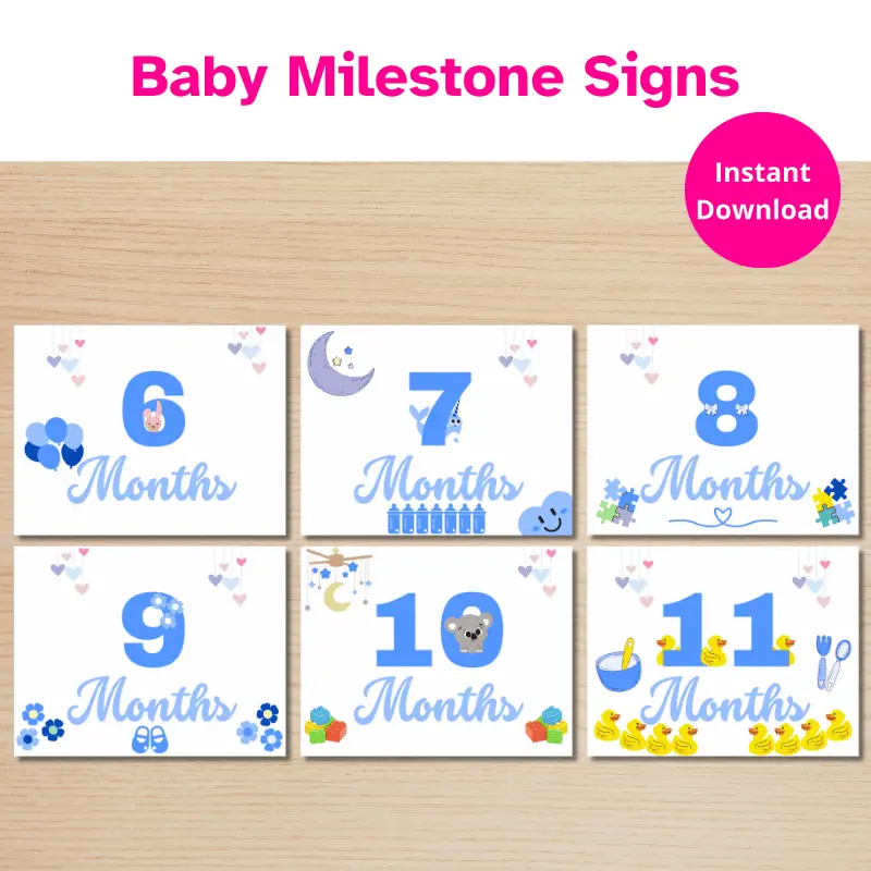 blue baby milestone cards (3)
