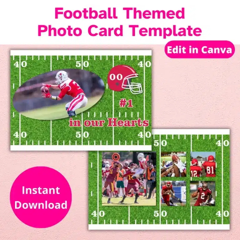 Football Photo Card