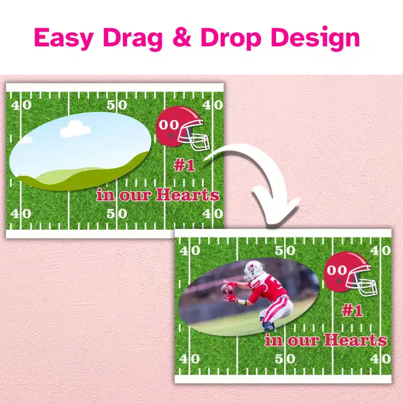 Football Themed Photo Card Template (2)