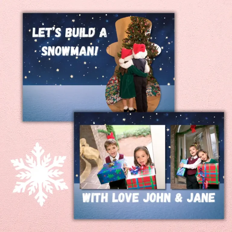 Snowman Photo Card (5)