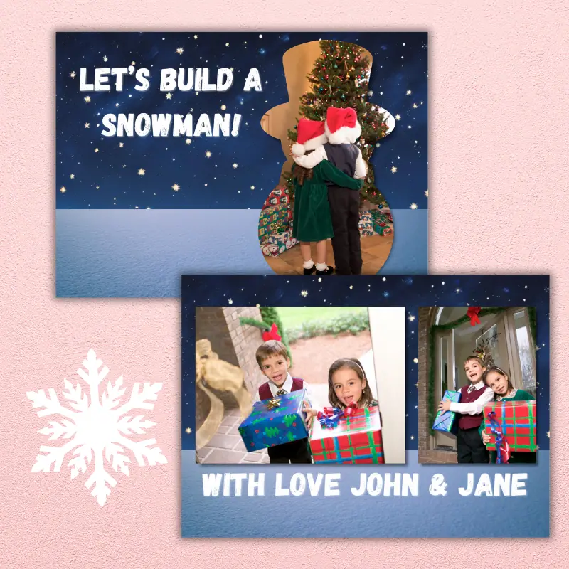 Snowman Photo Card (5)