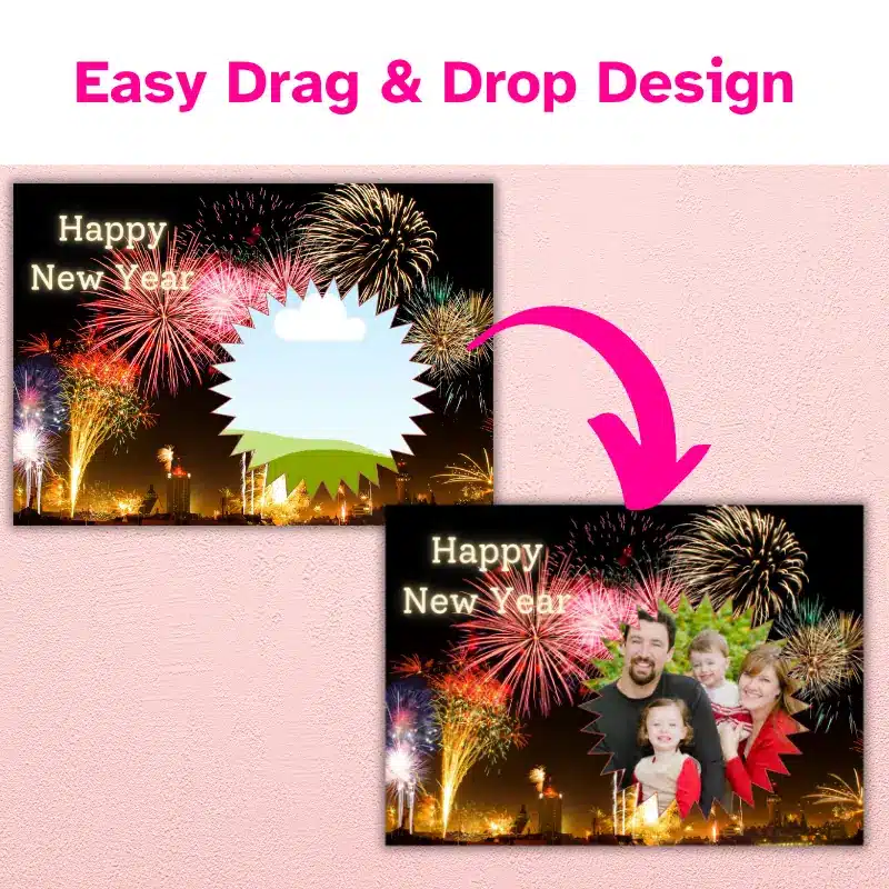 Fireworks New Years Photo Card listing (2)