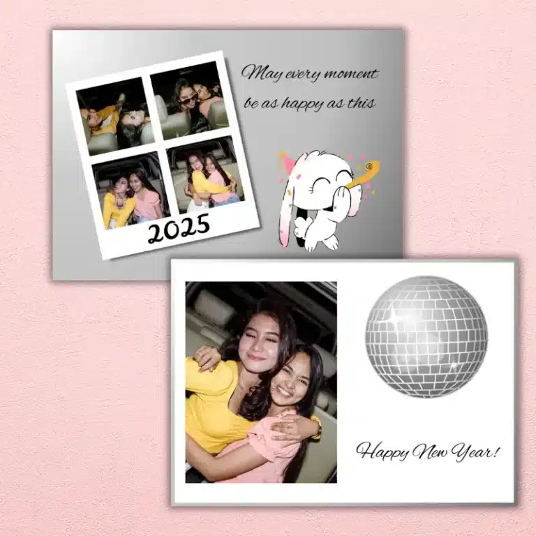 Photo Booth New Year Photo Card