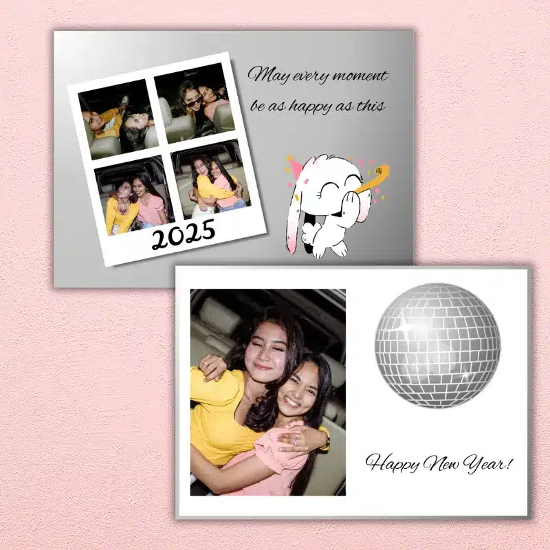 Photo Booth New Year Photo Card
