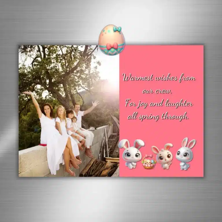Bunny Family Easter Photo Card (4)