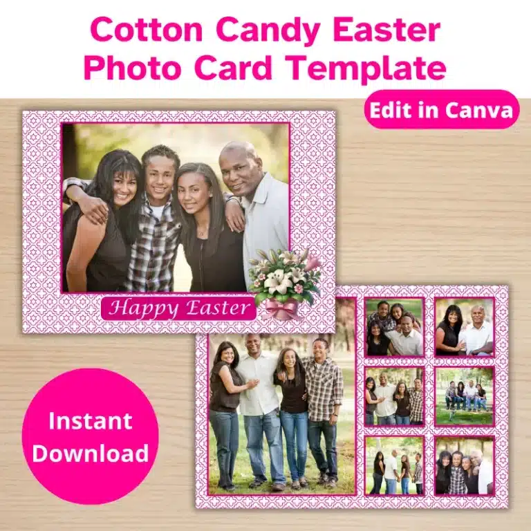 Cotton Candy Easter Photo Card (1)
