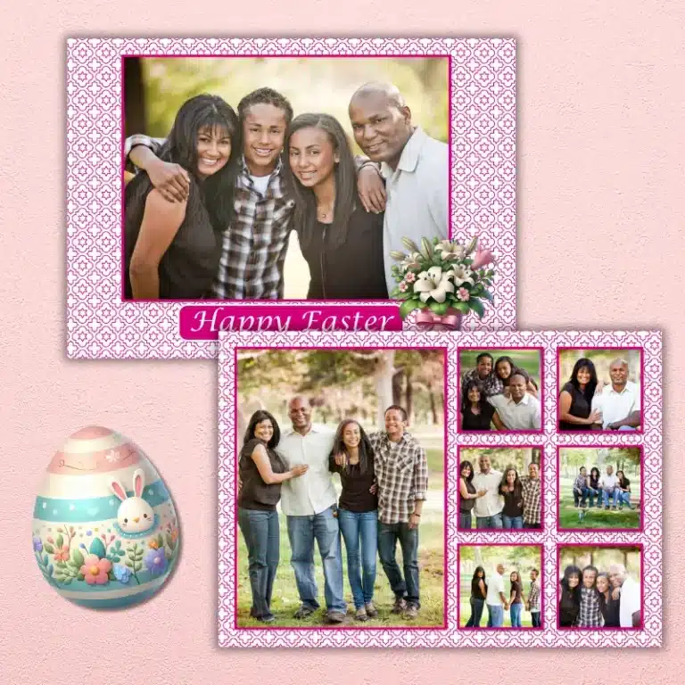 Cotton Candy Easter Photo Card (4)