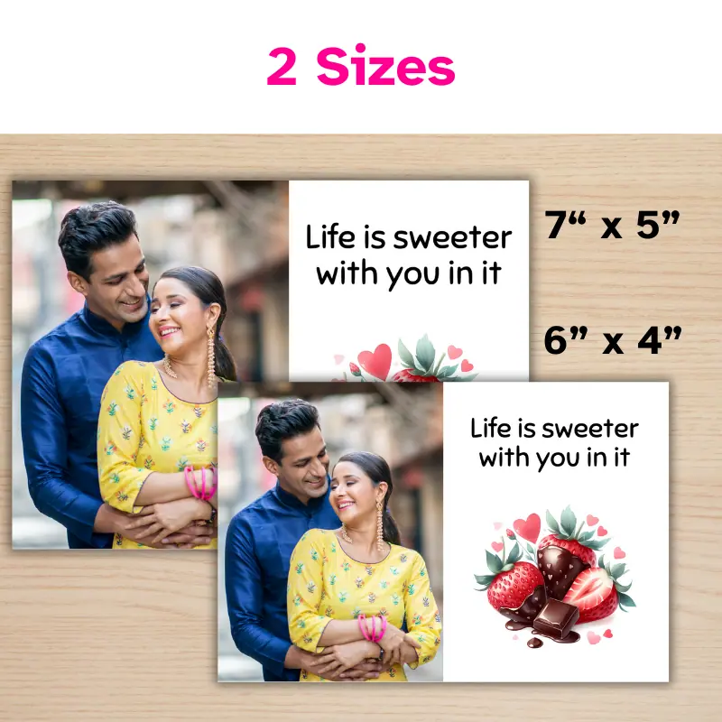 Life is Sweeter Valentine Photo Card (3)