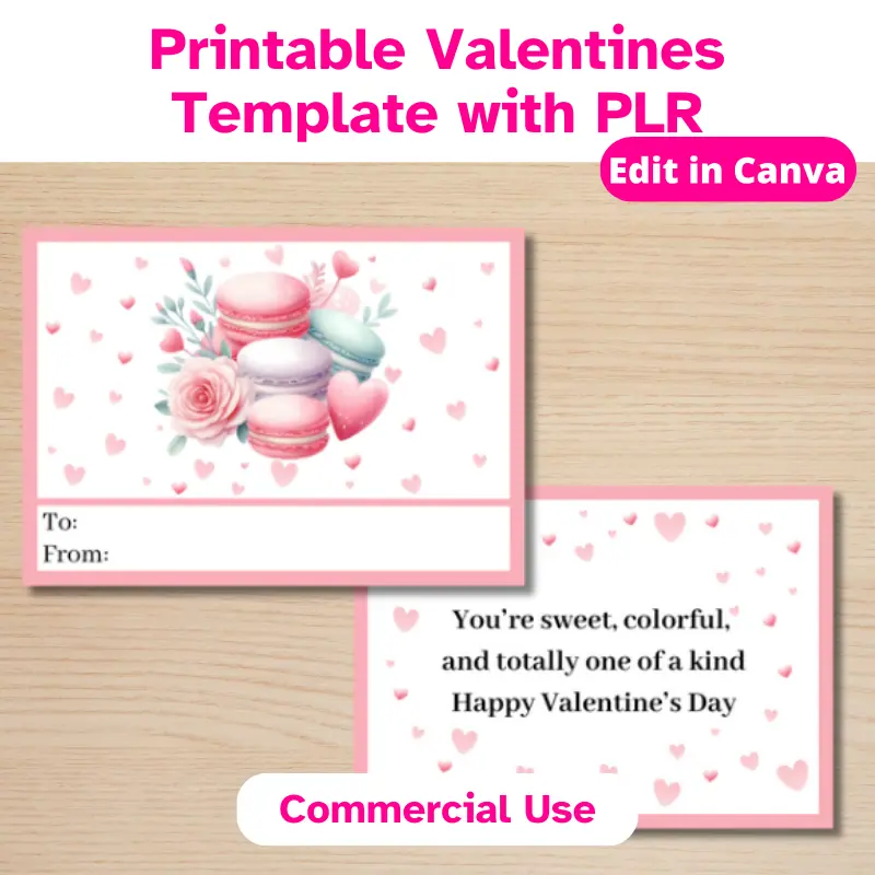 Mini Printable Valentines with PLR (1)