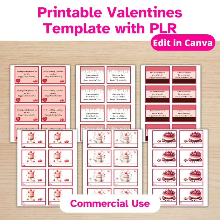 Mini Printable Valentines with PLR (3)