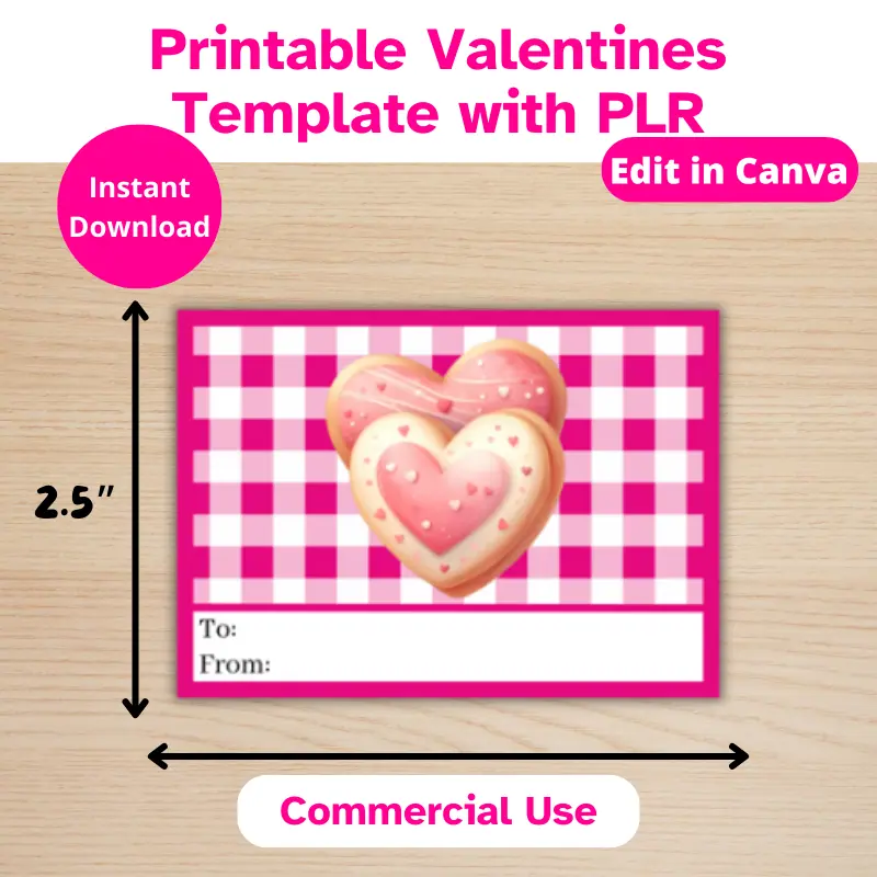 Mini Printable Valentines with PLR (7)