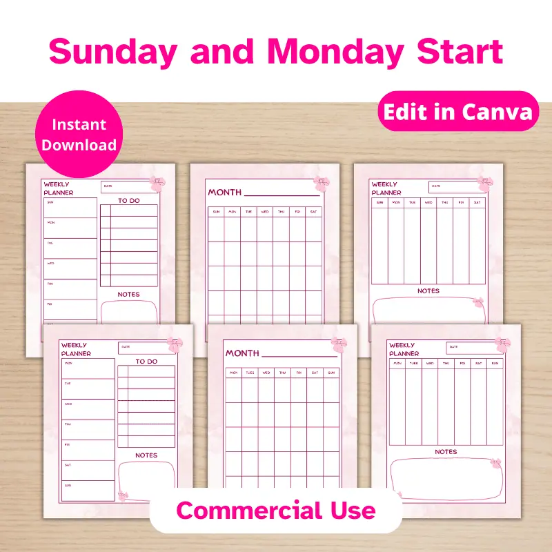 PLR Coquette Planner Template (1)