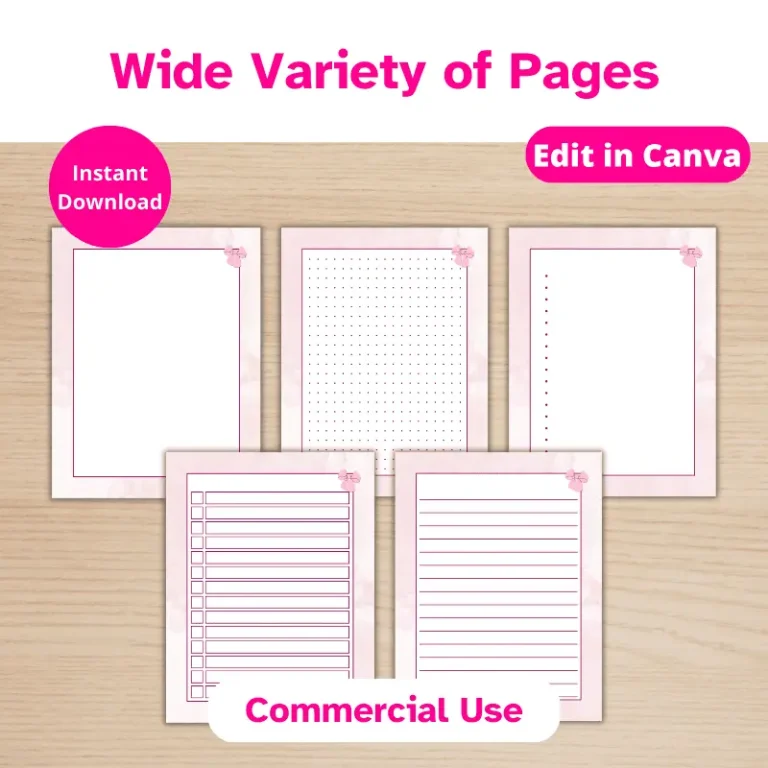 PLR Coquette Planner Template (2)