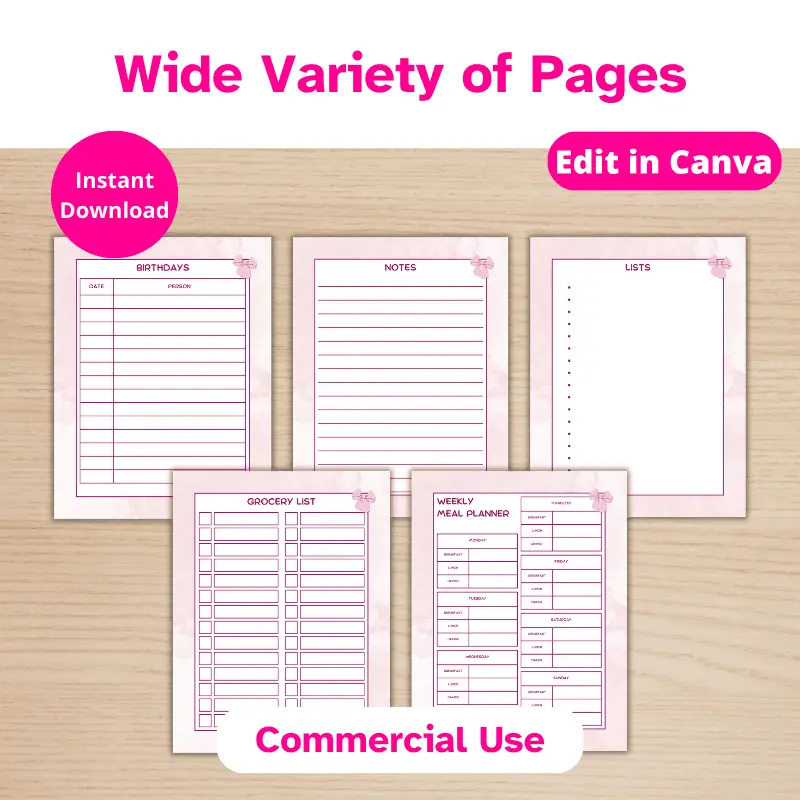 PLR Coquette Planner Template (3)