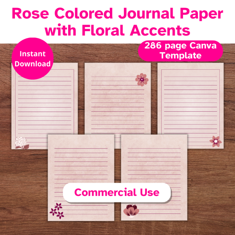 Rose Colored Journal Paper (10)