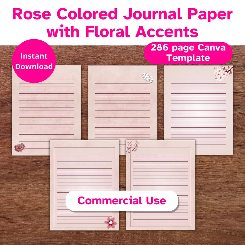 Rose Colored Journal Paper (7)