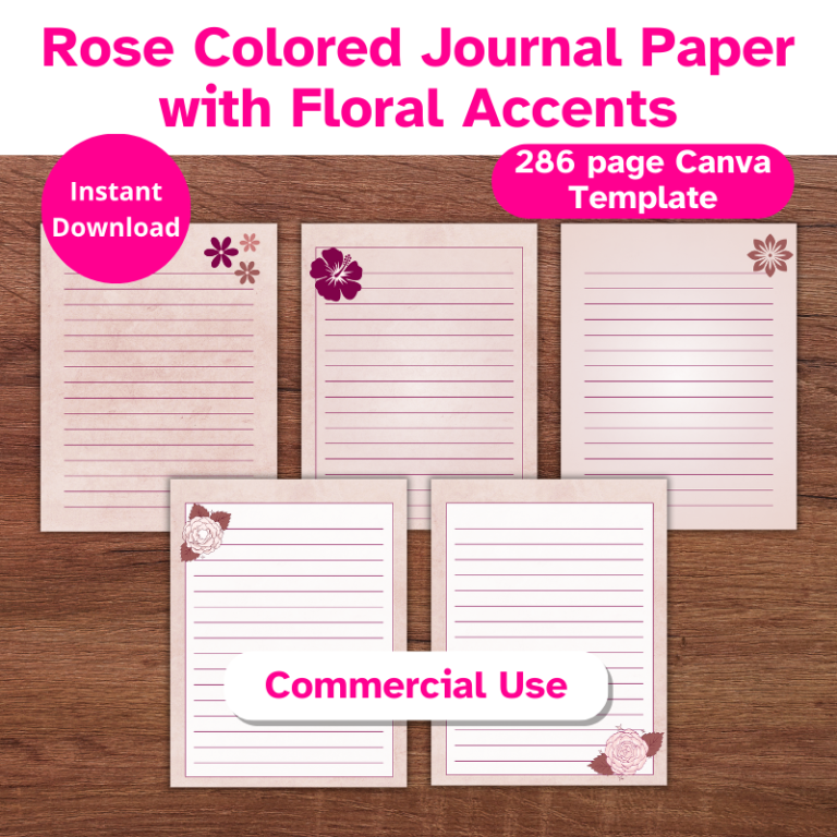 Rose Colored Journal Paper (9)