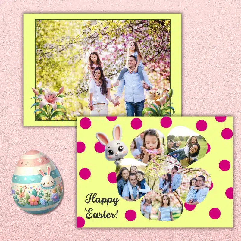 Spring Blossom Easter Photo Card (4)