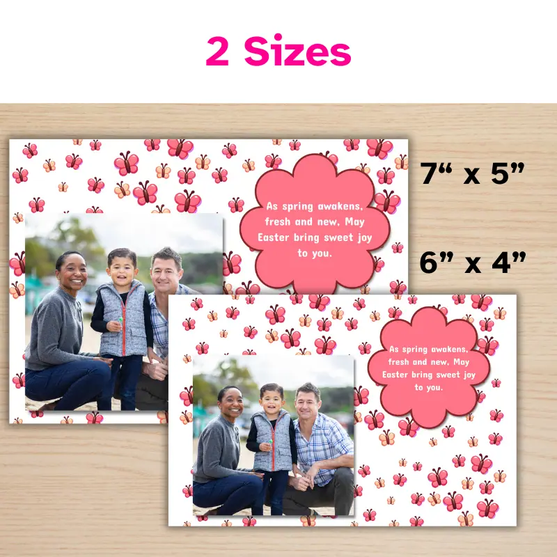 Spring Butterfly Easter Photo Card (3)