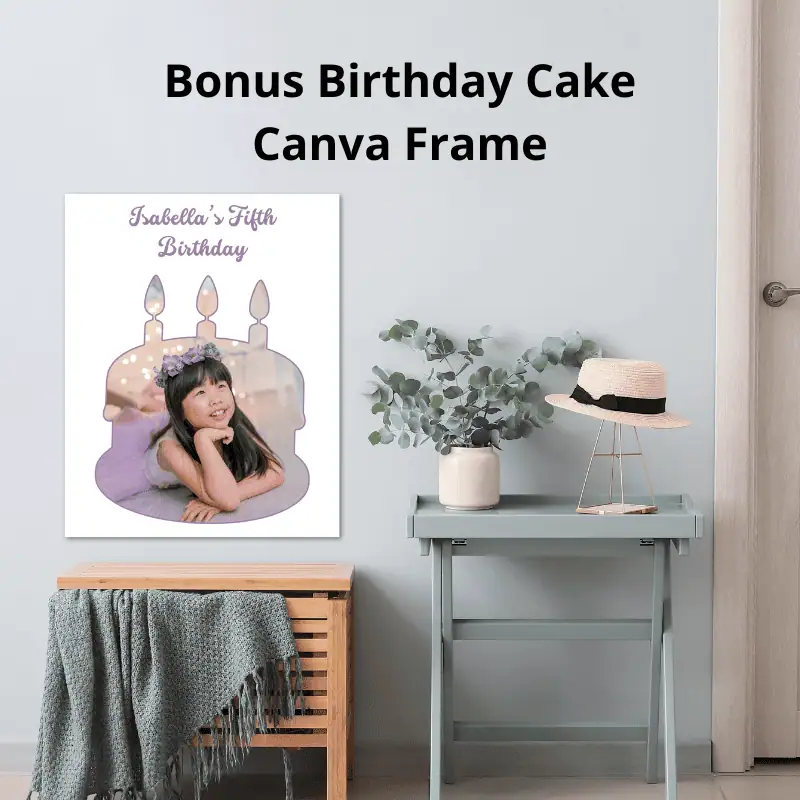 Birthday Cake Cava Frame