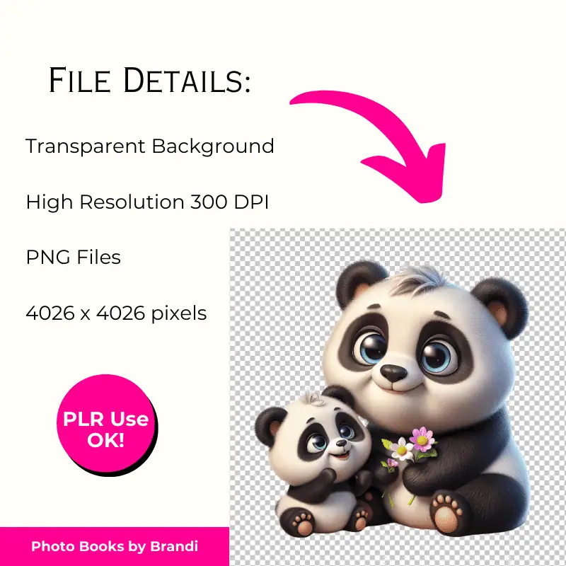 Mama and Baby Exotic Animal Clipart Mockups (6)