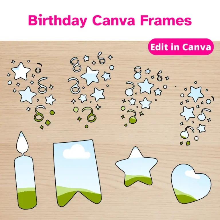 Birthday Canva Frames