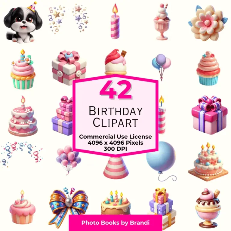 Birthday Clipart Mockups