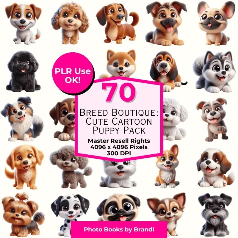 Breed Boutique: Cute Cartoon Puppy Pack