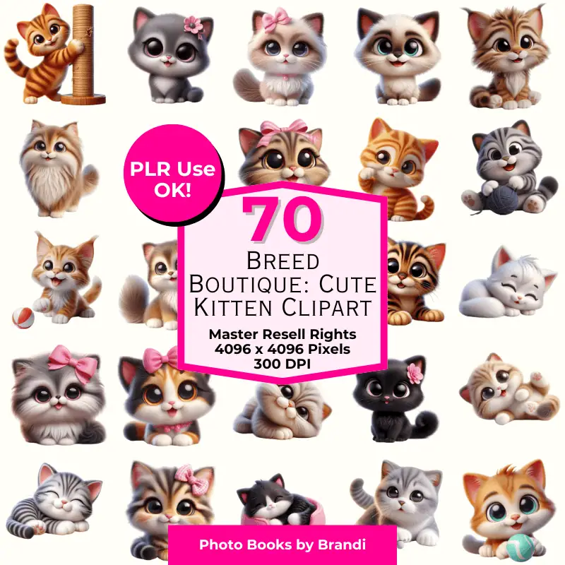 Breed Boutique: Cute Kitten Clipart