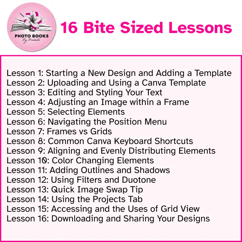 Canva beginner course listing