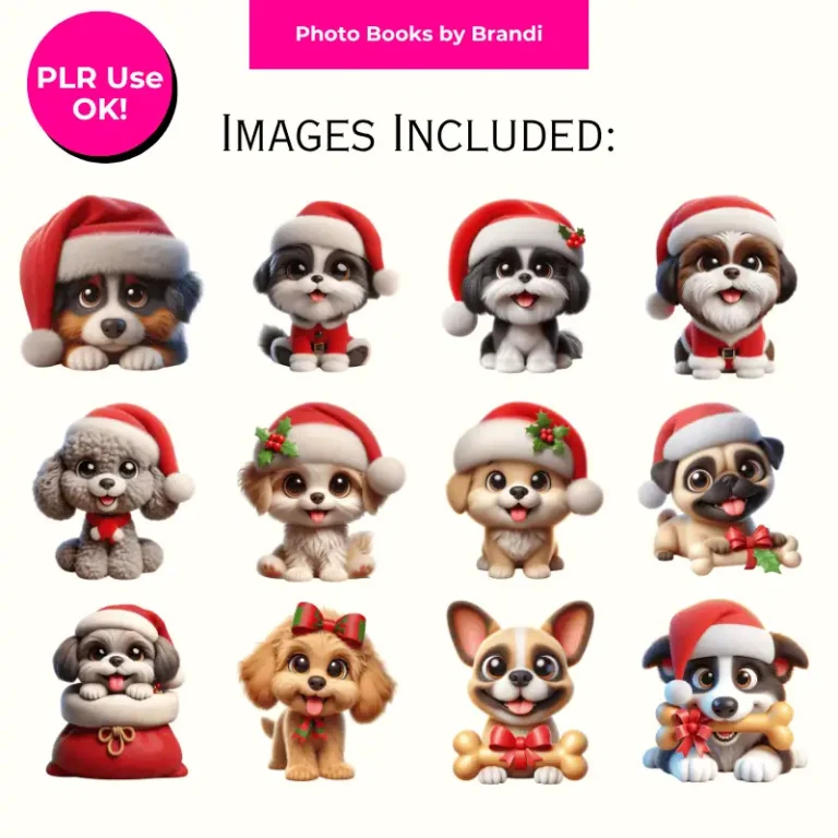 Cute Christmas Pets Clipart (8)