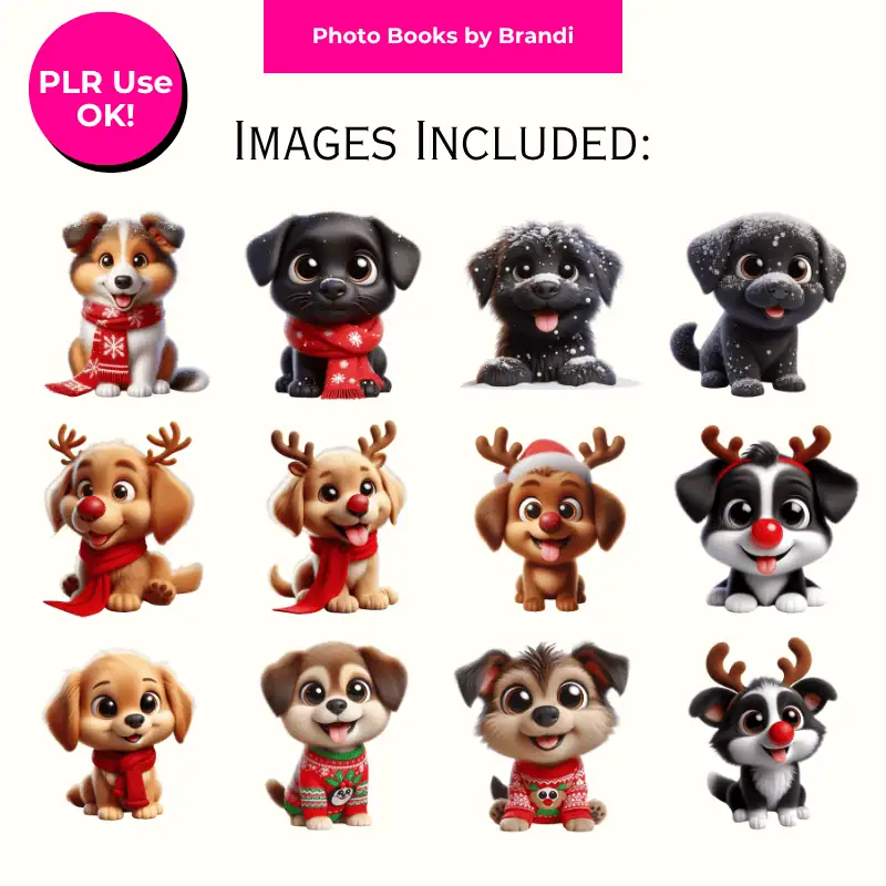 Cute Christmas Pets Clipart (9)