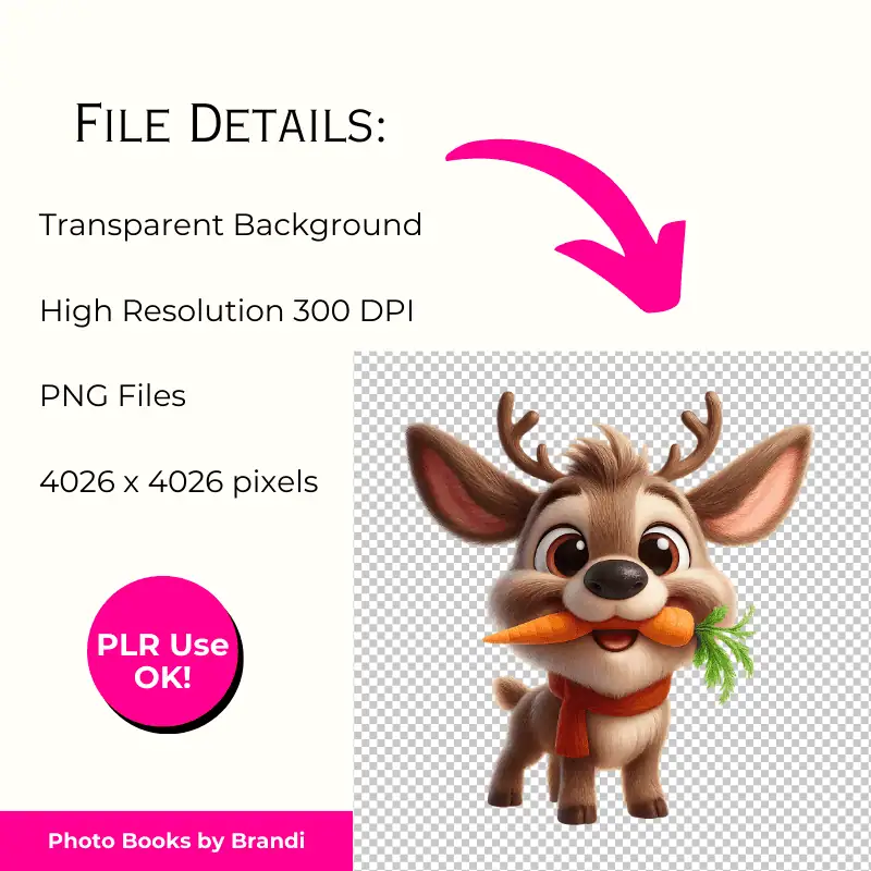Cartoon Reindeer transparent